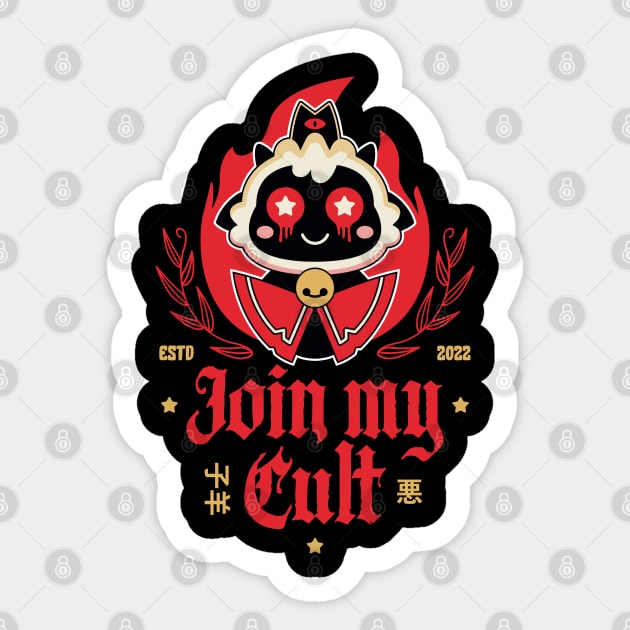 Join My Cult Emblem Sticker by Lagelantee